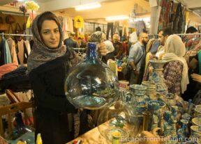 Shopping in and around Jome (JOE-meh) Bazaar, on Tehran's Jomhouri Ave.