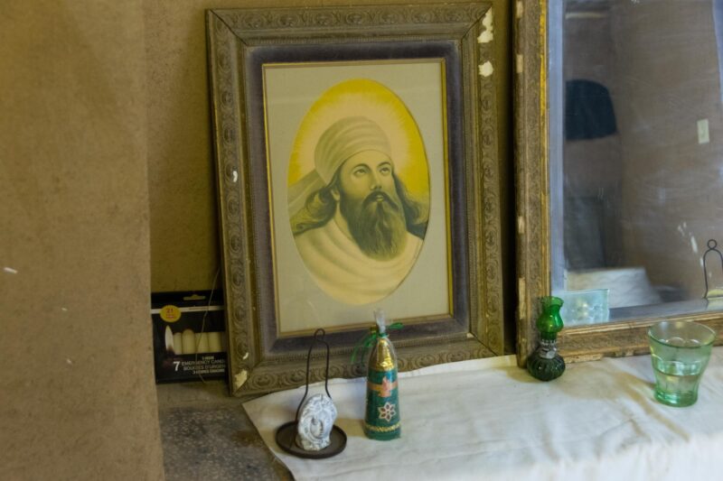 The room of meditation at the Zoroastrian Nartitee Ecolodge, Taft, Yazd Province, Iran