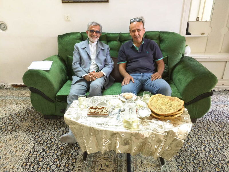 Author Ali Torkzadeh With Uncle In Law Javad Hashemi