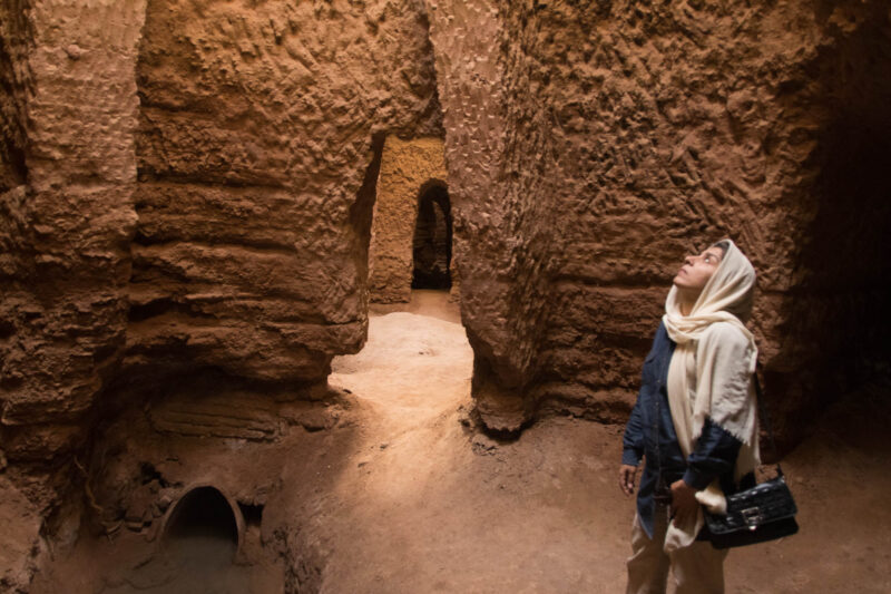 Qanat Of Shafiabad, On The Edge Of Dasht E Lut Desert, Kerman Province, Iran 