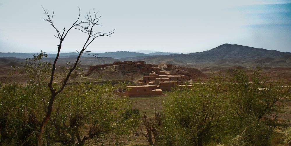 The baba langar village from above, 81 km ne of sabzevar, razav
