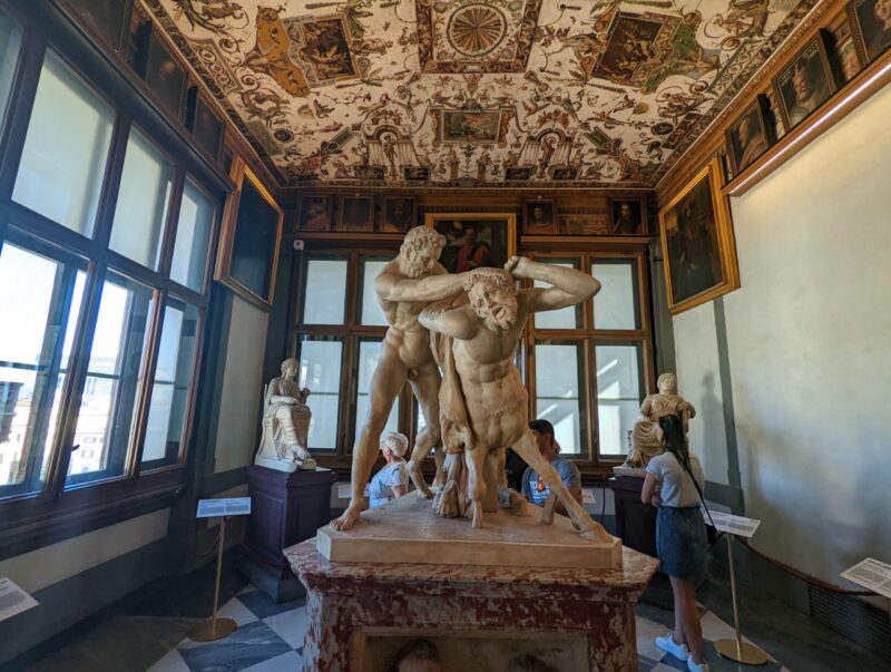 overdosing on mythology at Uffizi Gallery, Florence