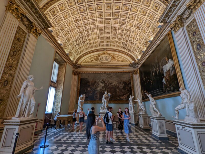 overdosing on mythology at Uffizi Gallery, Florence