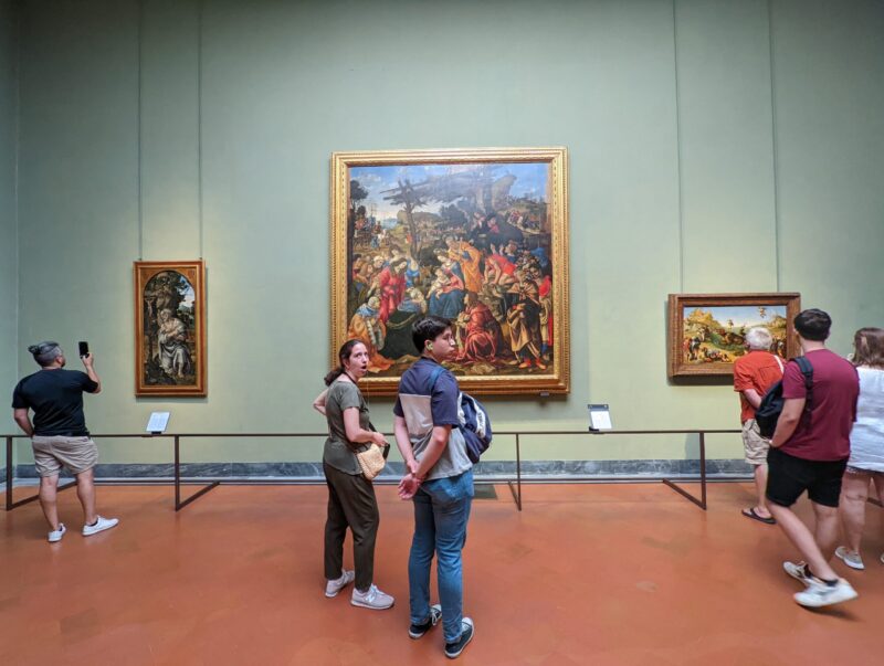 overdosing on mythology at Uffizi Gallery, Florence