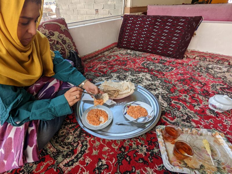 Typical bad food served along with dirty toilets on Haraz Road, linking Tehran and Mazandaran provinces. Copyright Ali Torkzadeh, EscapefromTehran.com